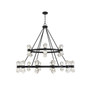 Dryden 36-Light Chandelier in Matte Black