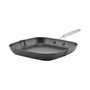 Hard Anodized Induction Nonstick Stovetop Grill Pan, 11.25", Matte Black