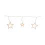 Clear Star Shaped Icicle Christmas Lights