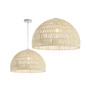 Campana 20" Woven Rattan Dome LED Pendant