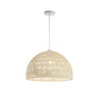 Campana 20" Woven Rattan Dome LED Pendant
