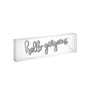 Hello Gorgerous Contemporary Glam Acrylic Box USB Operated LED Neon Light
