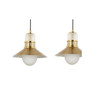 Colin 3-Light Adjustable Retro Hurricane Triple Linear LED Pendant