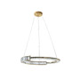 Adjustable Luxury Gold Plating Crystal Pendant Light