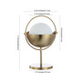 Casi Art Deco Mid-Century Globe LED Table Lamp