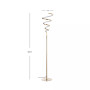 Scribble 60.5" Modern Dimmable Integrated Led Floor Lamp