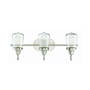Trade Winds Martina 3-Light Bathroom Vanity Light in Brushed Nickel