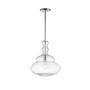 Bettina Glass/Metal LED Pendant