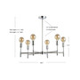 Turing 17.75" Adjustable Height LED Pendant