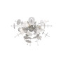 Circulo 4-Light Ceiling Mount