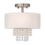 Carlisle 11" Crystal Semi-Flush Mount