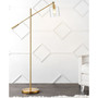 Kathryn Classic Glass Adjustable Head Modern LED Floor Lamp