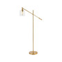 Kathryn Classic Glass Adjustable Head Modern LED Floor Lamp