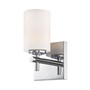 Barro 1 Light Bath Vanity with White Opal Glass / Chrome