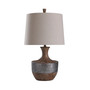 Darley Table Lamp 30In Silver Vein Relief Banded Chestnut Grained