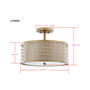 Giotta Gold-Tone Ceiling Lamp