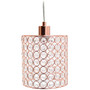 Elegant Designs 1 Light Elipse Crystal Cylinder Pendant