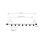 Lumabase 10 Gun Metal Electric Cafe String Lights