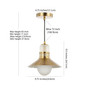 Colin Adjustable Retro Hurricane LED Pendant