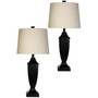 Hardback Fabric Shade Table Lamp Set, Pack of 2