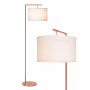 Montage Modern LED Arc Standing Floor Lamp with Hanging Drum Shade