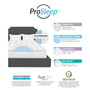 4" Hybrid Fiber and Memory Foam Mattress Topper, Twin