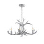 Eldora 26" Adjustable Resin Antler 4-Light LED Chandelier