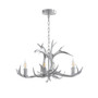 Eldora 26" Adjustable Resin Antler 4-Light LED Chandelier