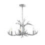 Eldora 26" Adjustable Resin Antler 4-Light LED Chandelier