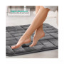 3 Piece Ultra Soft Non-Slip Plush Memory Foam Bath Rug Set - Small, Large & Contour - Tiled Design