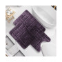 3 Piece Ultra Soft Non-Slip Plush Memory Foam Bath Rug Set - Small, Large & Contour - Tiled Design