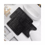 3 Piece Ultra Soft Non-Slip Plush Memory Foam Bath Rug Set - Small, Large & Contour - Tiled Design