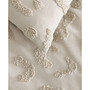 Chenille Leopard Linen 3 Piece Comforter Set, Full/Queen