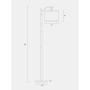 Montage LED Arc Standing Floor Lamp with Hanging Drum Shade