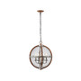 Gaines 4-Light Adjustable Rustic Industrial LED Pendant