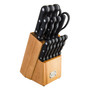 15 Piece Knife Set with Wooden Block