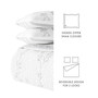 All Season 2 Piece Sprouting Vines Stripe Reversible Quilt Set, Twin/Twin XL