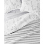 All Season 2 Piece Sprouting Vines Stripe Reversible Quilt Set, Twin/Twin XL