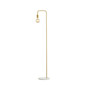 Vega 60" Minimalist Edison, Marble Floor Lamp