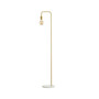 Vega 60" Minimalist Edison, Marble Floor Lamp