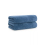 Luxury Turkish Bath Towels, 2-Pack, 600 GSM, Extra Soft  Plush, 30x60, Solid Color Options with Dobby Border