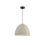Trade Winds Carson Concrete Pendant Light in Matte Black
