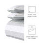 All Season 2 Piece Summer Stripes Reversible Quilt Set, Twin/Twin XL
