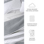 All Season 2 Piece Summer Stripes Reversible Quilt Set, Twin/Twin XL