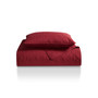 Caroline Red Floral Pinsonic Quilt Set, Twin