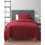 Caroline Red Floral Pinsonic Quilt Set, Twin