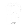 Platinum Column Table Lamp