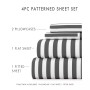 The Timeless Classics by Home Collection Premium Ultra Soft Pattern 3 Piece Bed Sheet Set - Twin