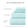 The Timeless Classics by Home Collection Premium Ultra Soft Pattern 3 Piece Bed Sheet Set - Twin