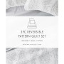 All Season 2 Piece Distressed Diamond Reversible Quilt Set, Twin/Twin XL